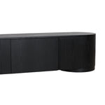 Anja 2.2m TV Entertainment Unit - Full Black TV/Entertainment Unit Dwood-Core