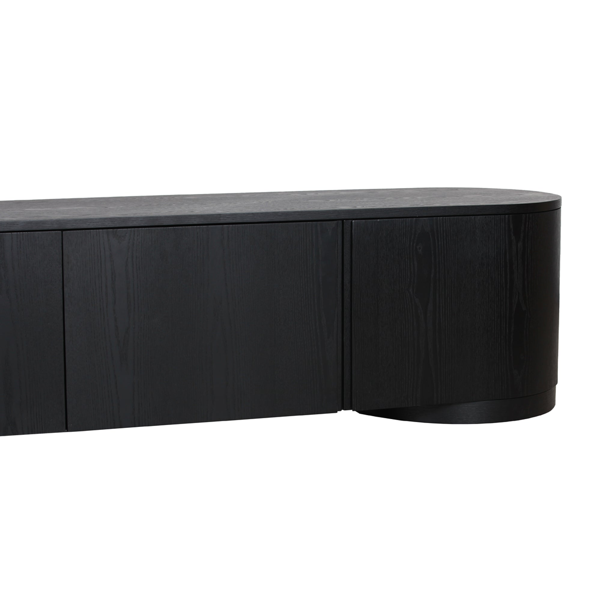 Anja 2.2m TV Entertainment Unit - Full Black TV/Entertainment Unit Dwood-Core