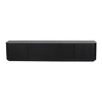 Sahar 2.2m TV Entertainment Unit - Full Black TV/Entertainment Unit Dwood-Core