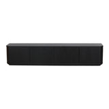 Sahar 2.2m TV Entertainment Unit - Full Black TV/Entertainment Unit Dwood-Core