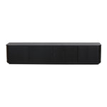 Sahar 2.2m TV Entertainment Unit - Full Black TV/Entertainment Unit Dwood-Core