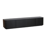 Sahar 2.2m TV Entertainment Unit - Full Black TV/Entertainment Unit Dwood-Core