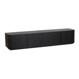 Sahar 2.2m TV Entertainment Unit - Full Black TV/Entertainment Unit Dwood-Core