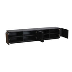 Sahar 2.2m TV Entertainment Unit - Full Black TV/Entertainment Unit Dwood-Core