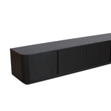 Sahar 2.2m TV Entertainment Unit - Full Black TV/Entertainment Unit Dwood-Core