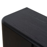 Sahar 2.2m TV Entertainment Unit - Full Black TV/Entertainment Unit Dwood-Core