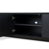 Sahar 2.2m TV Entertainment Unit - Full Black TV/Entertainment Unit Dwood-Core
