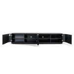 Sahar 2.2m TV Entertainment Unit - Full Black TV/Entertainment Unit Dwood-Core