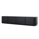 Sahar 2.2m TV Entertainment Unit - Full Black TV/Entertainment Unit Dwood-Core