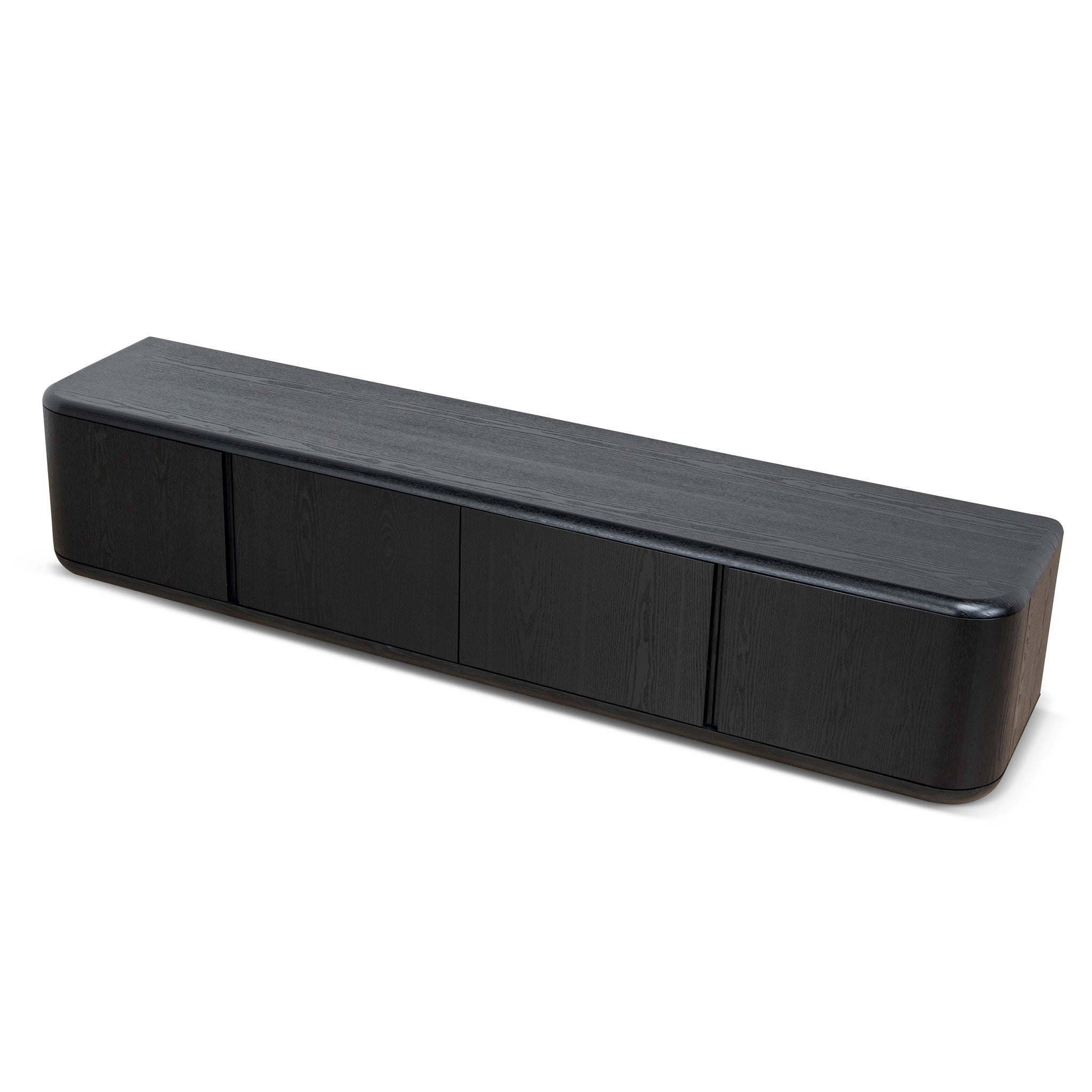 Sahar 2.2m TV Entertainment Unit - Full Black TV/Entertainment Unit Dwood-Core