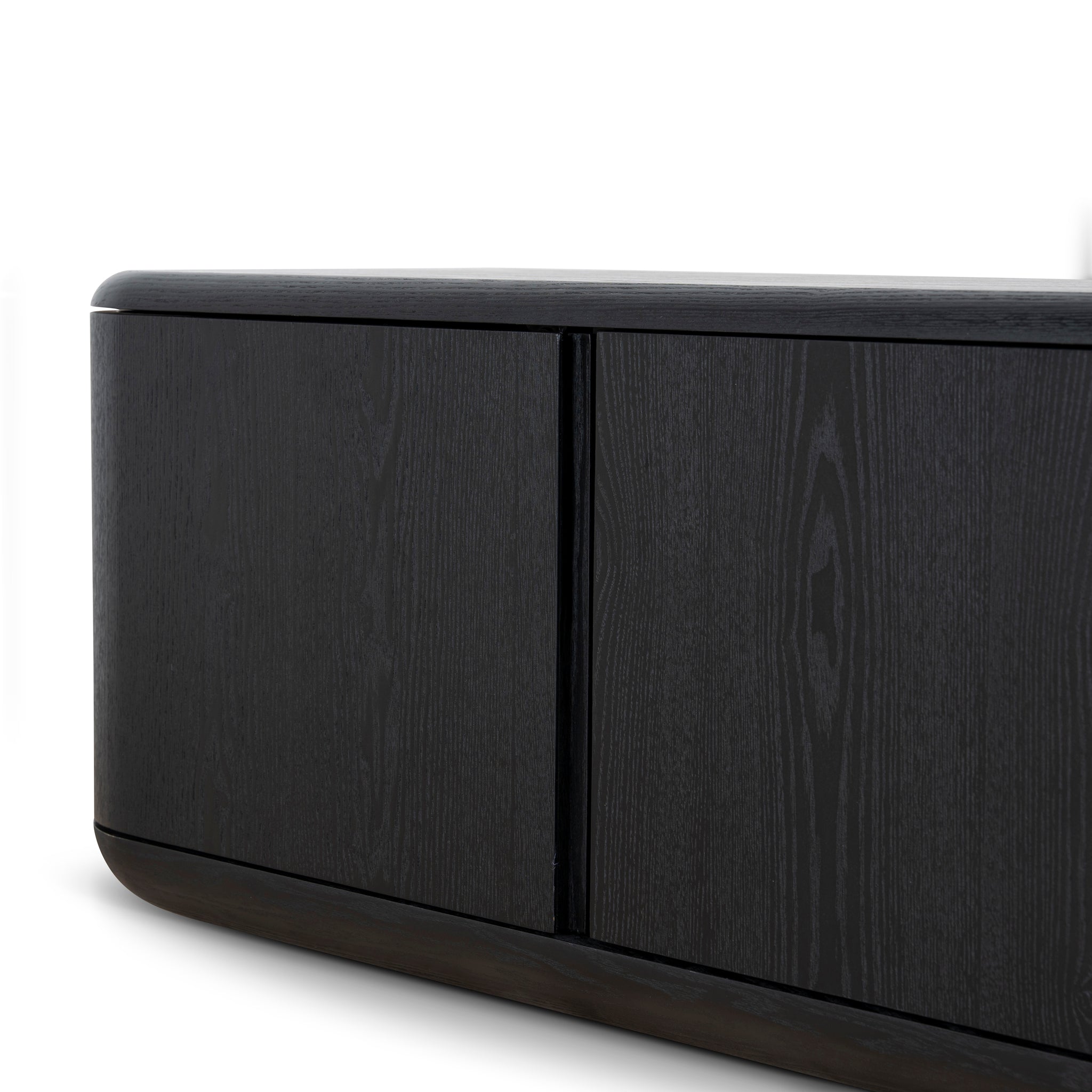 Sahar 2.2m TV Entertainment Unit - Full Black TV/Entertainment Unit Dwood-Core