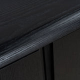 Sahar 2.2m TV Entertainment Unit - Full Black TV/Entertainment Unit Dwood-Core