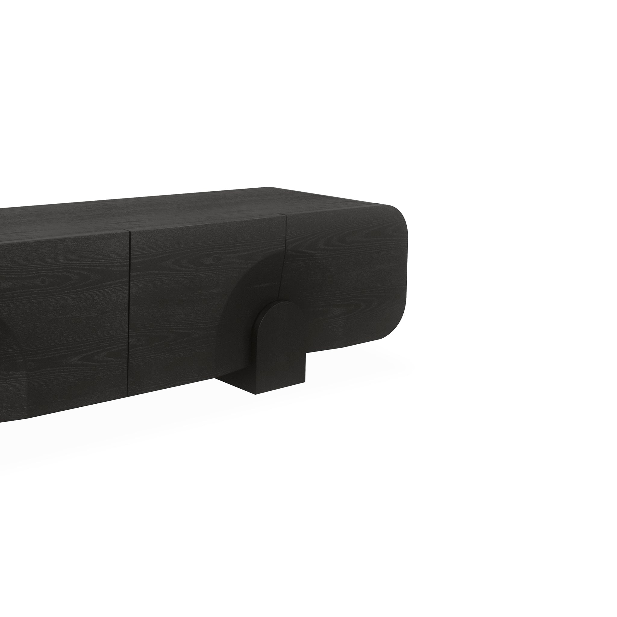 Alisha 2.2m TV Entertainment Unit - Textured Espresso Black TV/Entertainment Unit Valerie-Core