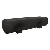 Alisha 2.2m TV Entertainment Unit - Textured Espresso Black TV/Entertainment Unit Valerie-Core