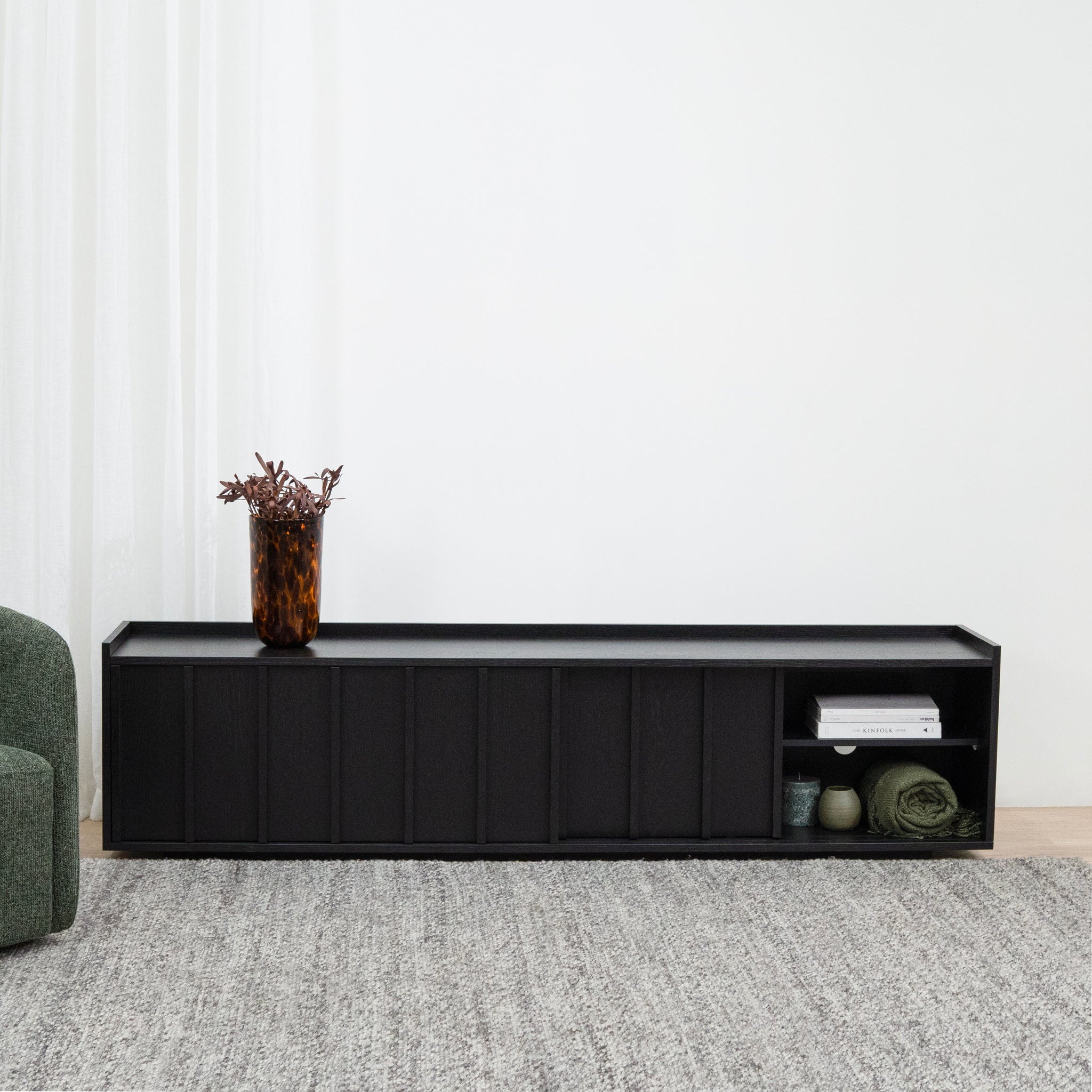 Ex Display - Kobus 2m TV Entertainment Unit - Black TV/Entertainment Unit KD-Core