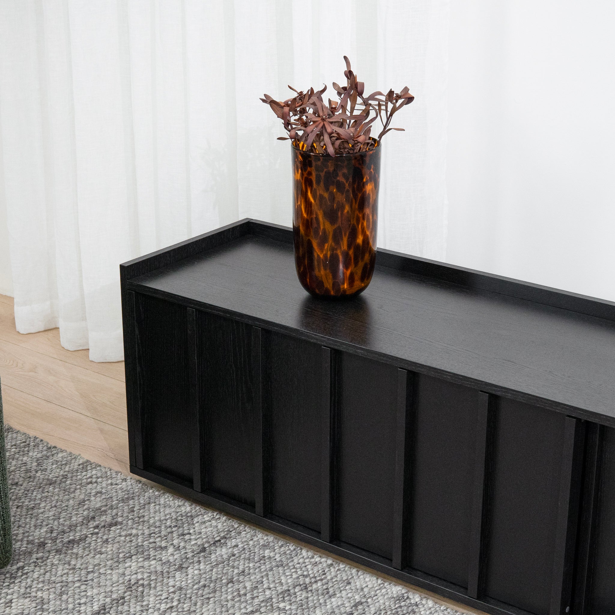 Ex Display - Kobus 2m TV Entertainment Unit - Black TV/Entertainment Unit KD-Core