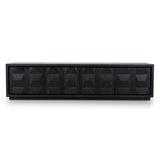 Monolith 2.2m TV Entertainment Unit - Full Black TV/Entertainment Unit Nicki-Core