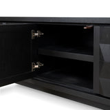 Monolith 2.2m TV Entertainment Unit - Full Black TV/Entertainment Unit Nicki-Core
