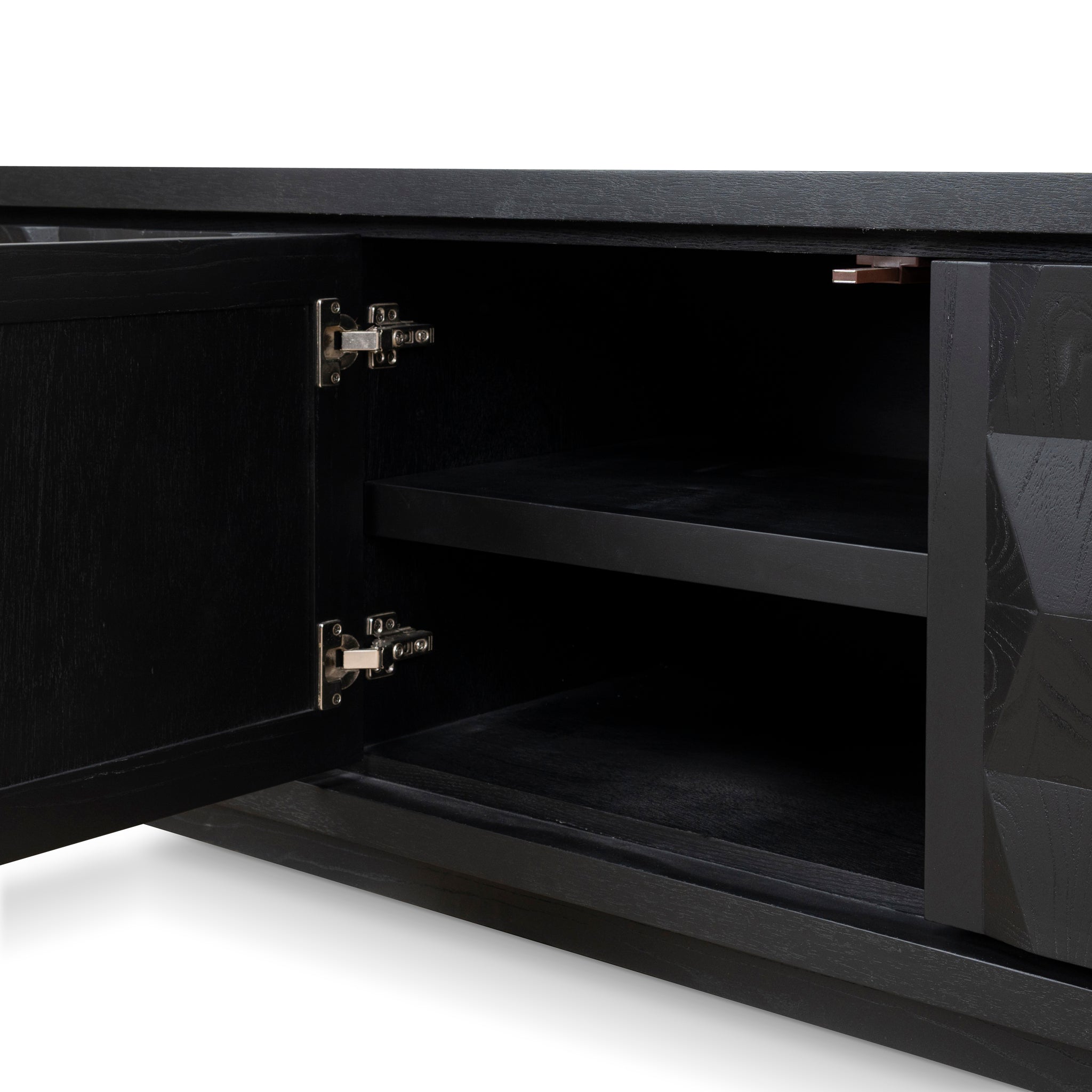 Ex Display - Monolith 2.2m TV Entertainment Unit - Full Black TV/Entertainment Unit Nicki-Core