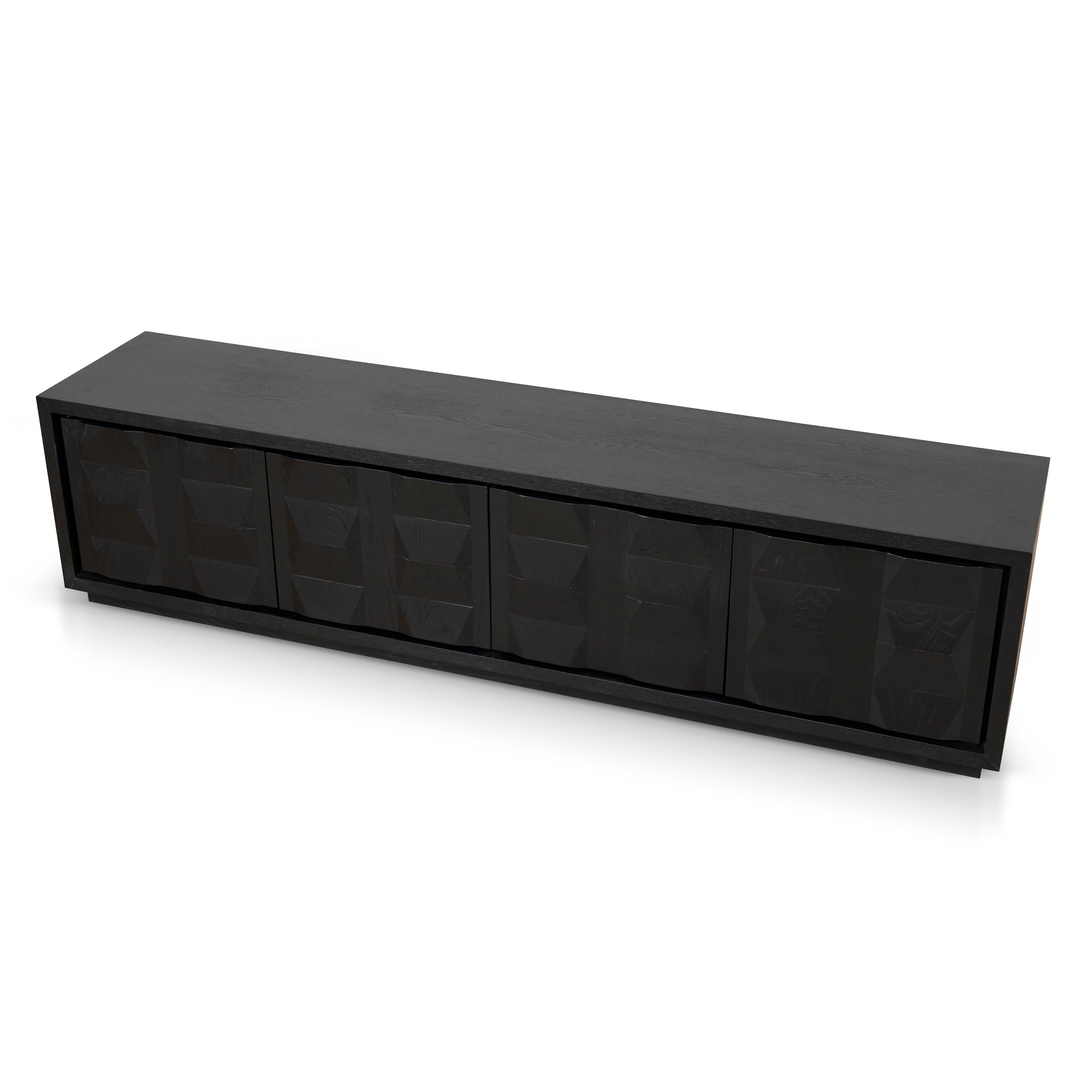Monolith 2.2m TV Entertainment Unit - Full Black TV/Entertainment Unit Nicki-Core