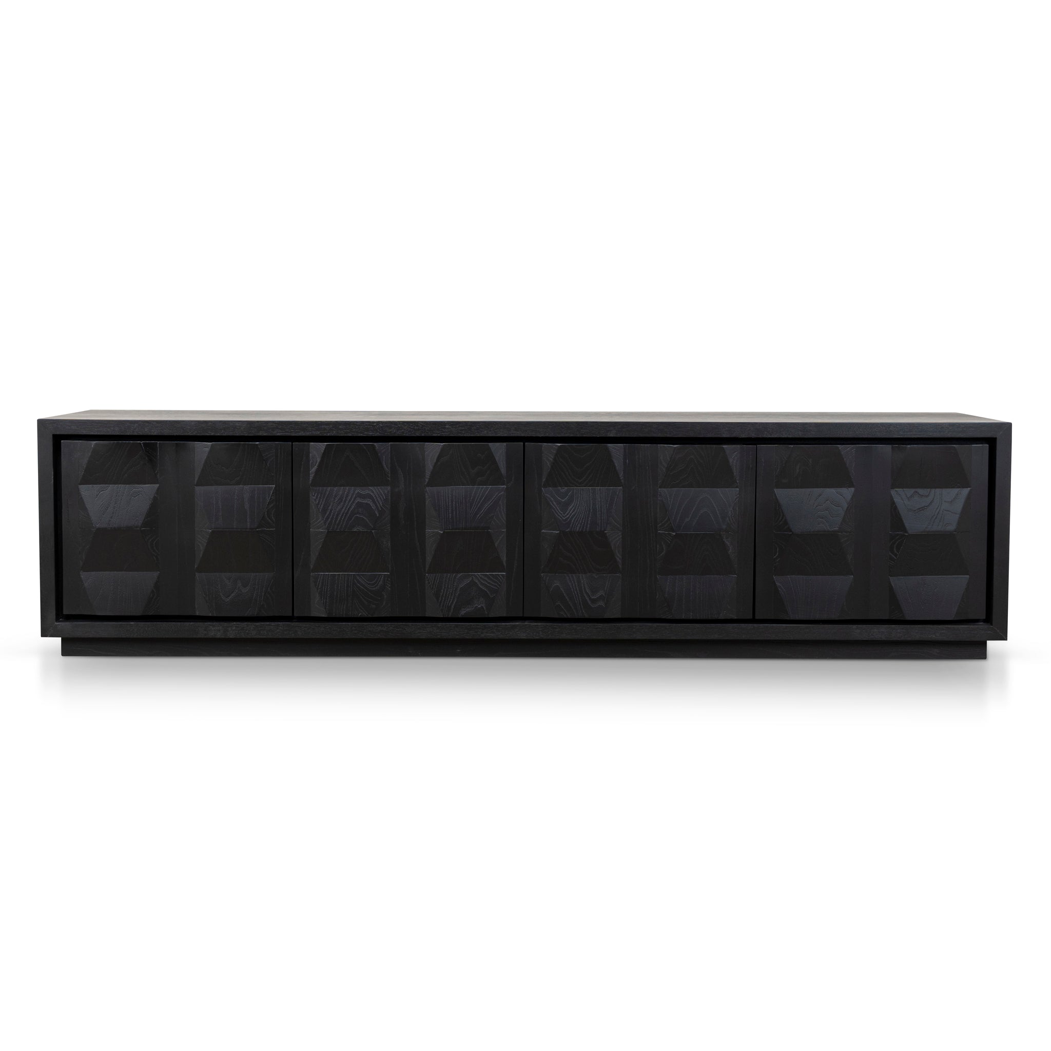 Ex Display - Monolith 2.2m TV Entertainment Unit - Full Black TV/Entertainment Unit Nicki-Core