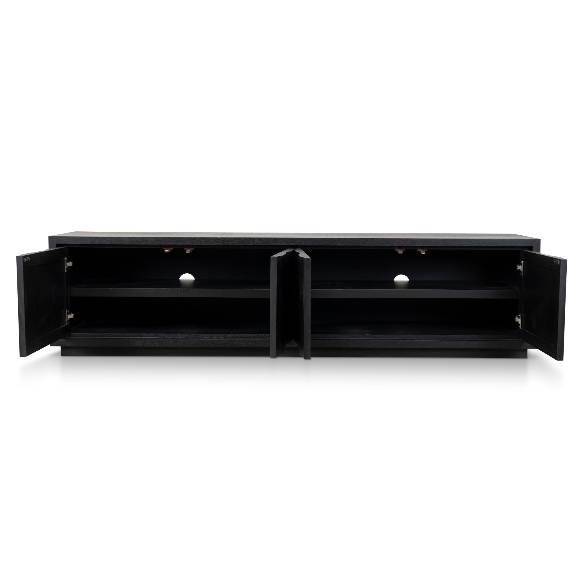 Monolith 2.2m TV Entertainment Unit - Full Black TV/Entertainment Unit Nicki-Core
