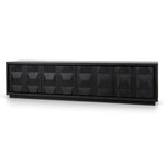 Monolith 2.2m TV Entertainment Unit - Full Black TV/Entertainment Unit Nicki-Core