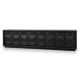 Ex Display - Monolith 2.2m TV Entertainment Unit - Full Black TV/Entertainment Unit Nicki-Core