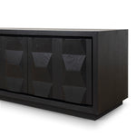 Monolith 2.2m TV Entertainment Unit - Full Black TV/Entertainment Unit Nicki-Core