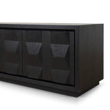 Monolith 2.2m TV Entertainment Unit - Full Black TV/Entertainment Unit Nicki-Core