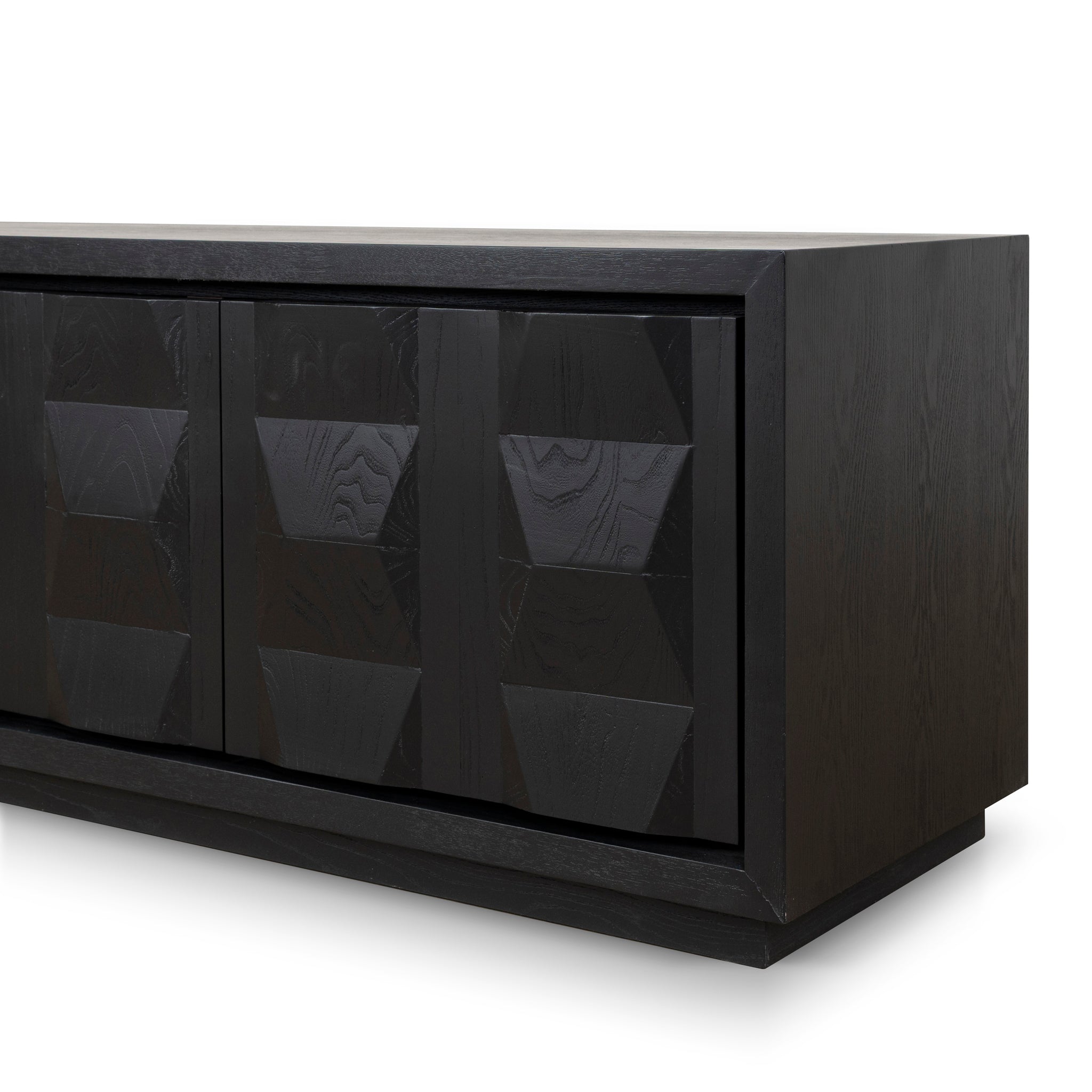 Monolith 2.2m TV Entertainment Unit - Full Black TV/Entertainment Unit Nicki-Core
