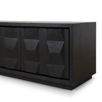 Ex Display - Monolith 2.2m TV Entertainment Unit - Full Black TV/Entertainment Unit Nicki-Core