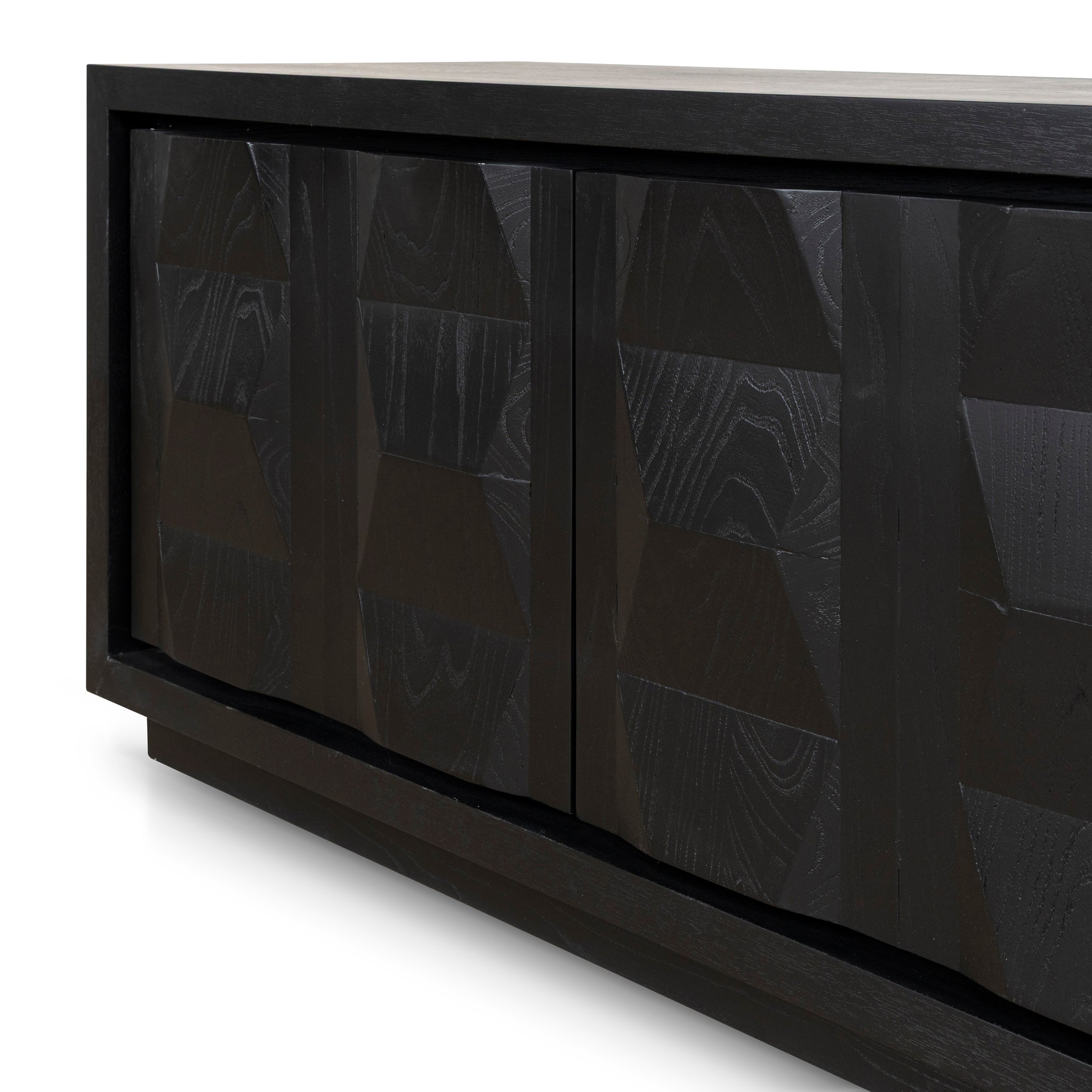 Ex Display - Monolith 2.2m TV Entertainment Unit - Full Black TV/Entertainment Unit Nicki-Core