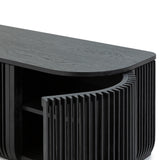 Arvena 1.75m TV Entertainment Unit - Black Stain TV/Entertainment Unit Cube Home-Core