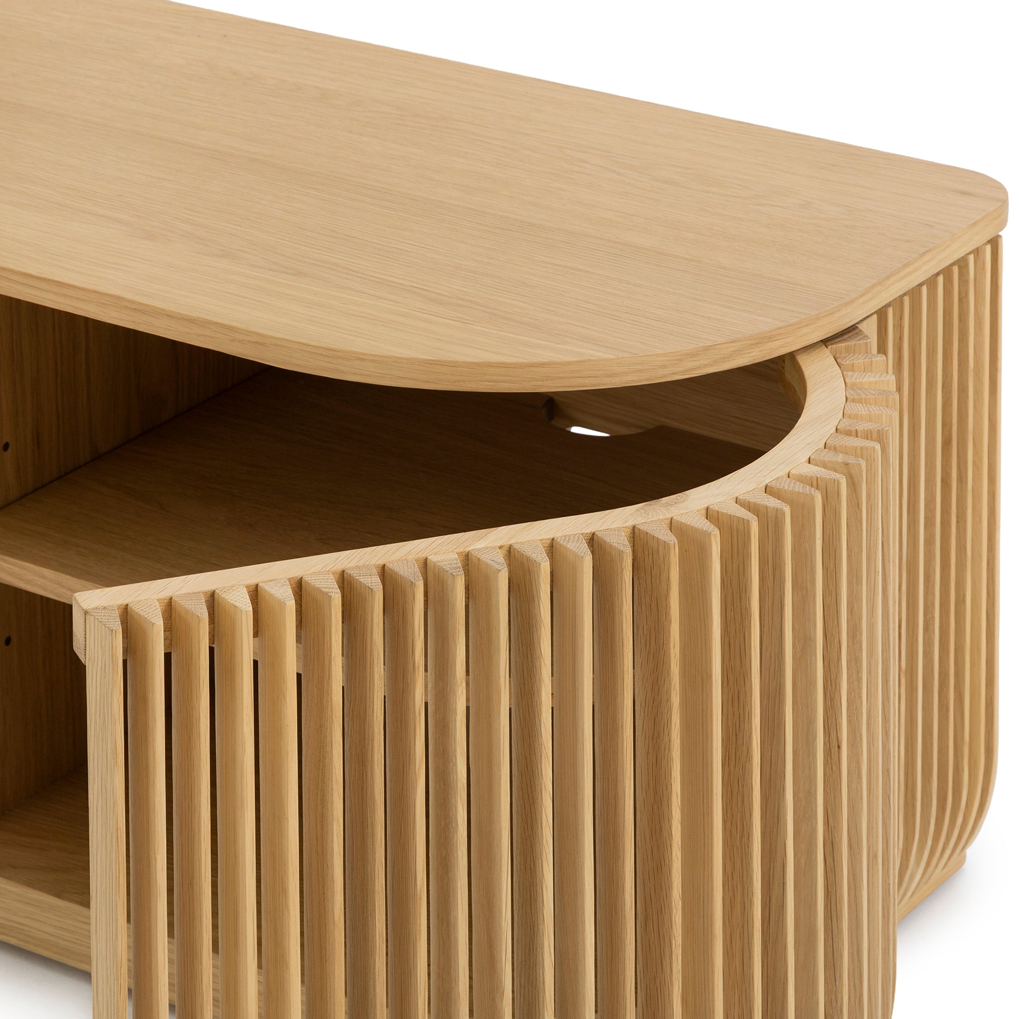 Arvena 2.15m TV Entertainment Unit - Natural TV/Entertainment Unit Cube Home-Core