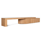Ruvo Extendable TV Entertainment Unit - Natural Oak