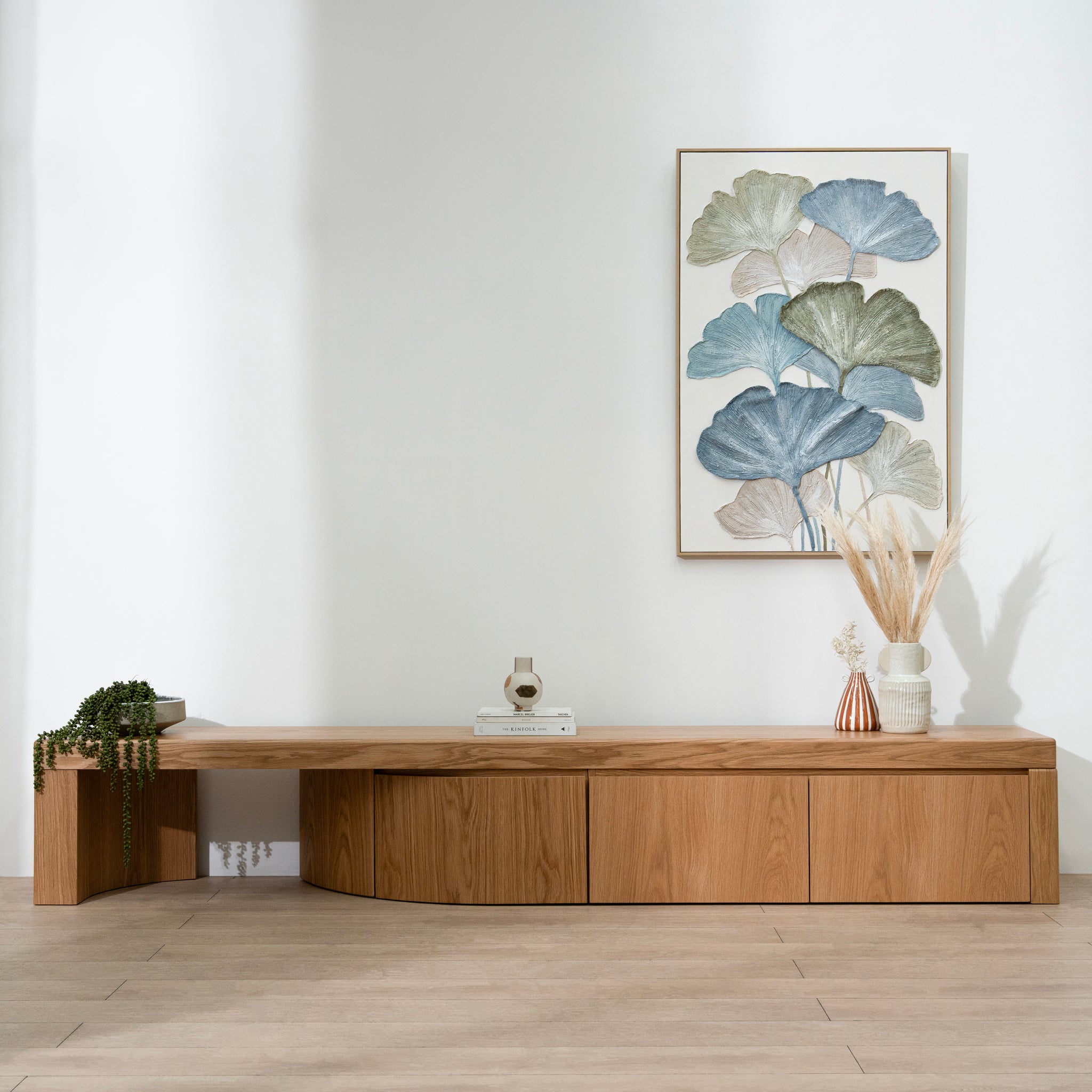 Ruvo Extendable TV Entertainment Unit - Natural Oak TV/Entertainment Unit Century-Core