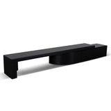 Ruvo Extendable TV Entertainment Unit - Black Oak
