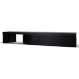 Ruvo Extendable TV Entertainment Unit - Black Oak