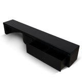 Ruvo Extendable TV Entertainment Unit - Black Oak
