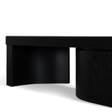 Ruvo Extendable TV Entertainment Unit - Black Oak