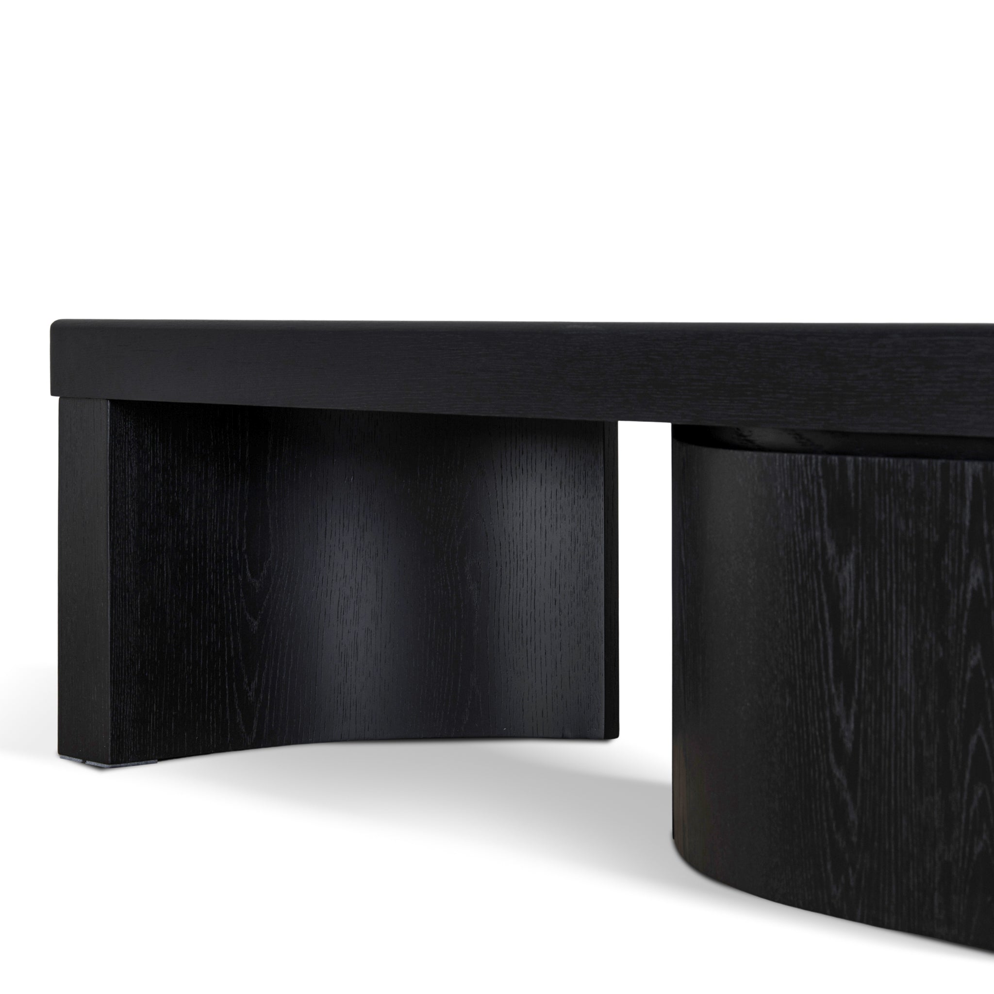 Ruvo Extendable TV Entertainment Unit - Black Oak TV/Entertainment Unit Century-Core