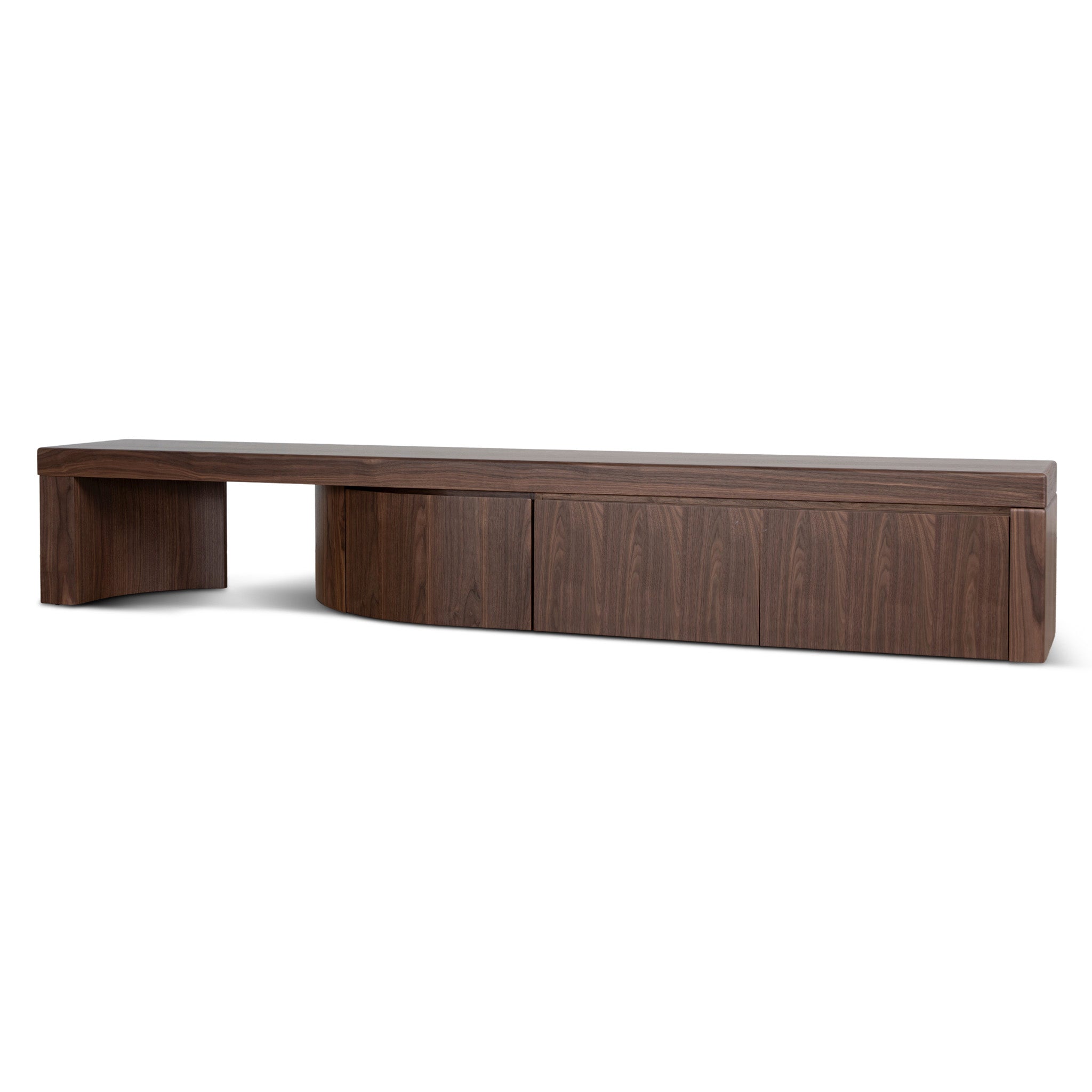 Ruvo Extendable TV Entertainment Unit - Walnut TV/Entertainment Unit Century-Core