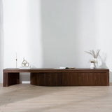 Ruvo Extendable TV Entertainment Unit - Walnut TV/Entertainment Unit Century-Core