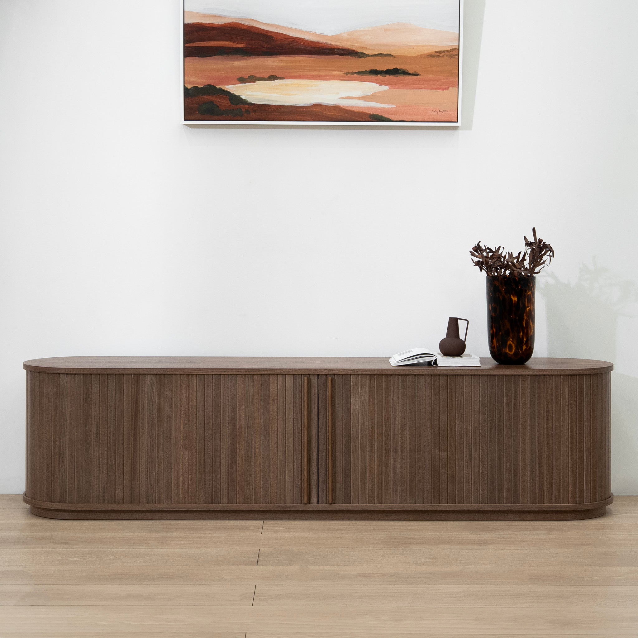 Linea 2m TV Entertainment Unit - Walnut TV/Entertainment Unit KD-Core