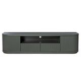 Elino 2m Veneer Top Entertainment TV Unit - Sage Green TV/Entertainment Unit Dwood-Core