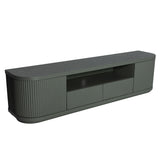 Elino 2m Veneer Top Entertainment TV Unit - Sage Green TV/Entertainment Unit Dwood-Core