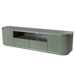 Elino 2m Veneer Top Entertainment TV Unit - Sage Green TV/Entertainment Unit Dwood-Core