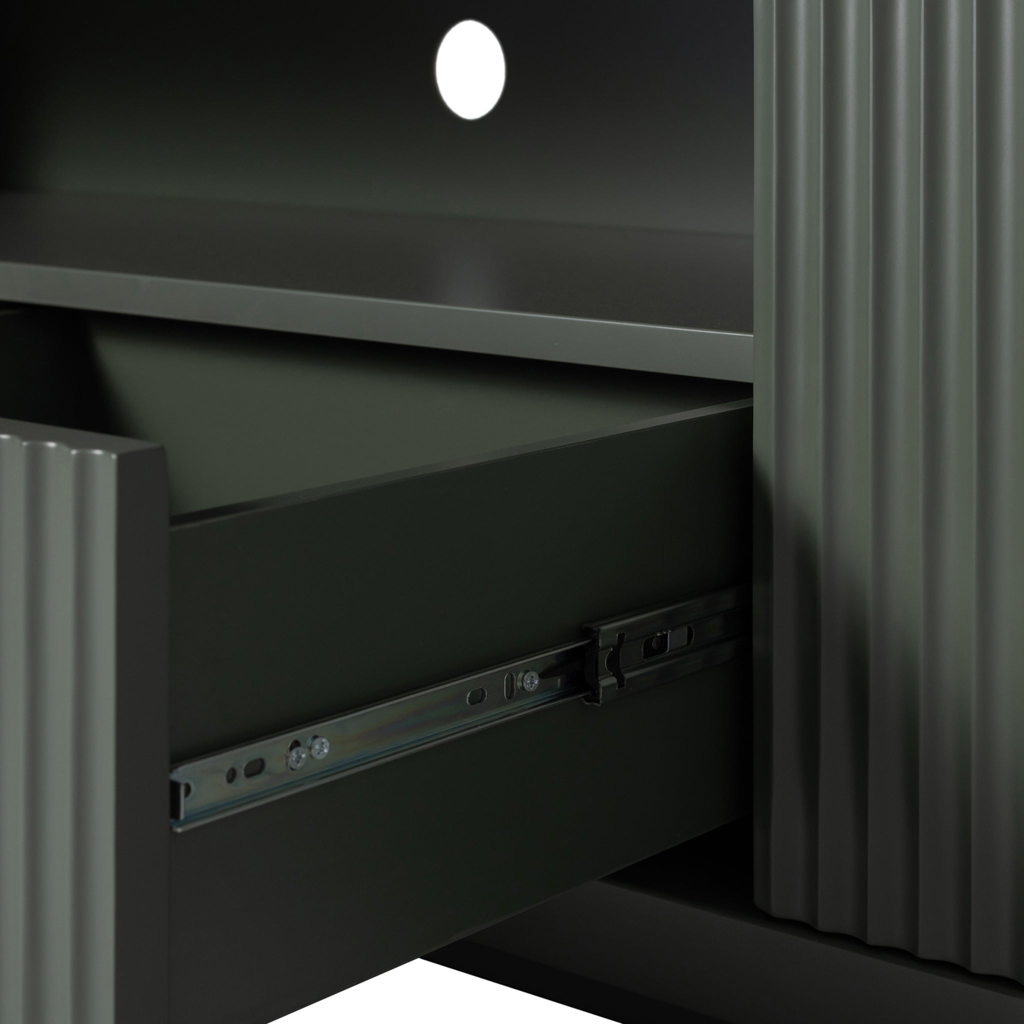 Elino 2m Veneer Top Entertainment TV Unit - Sage Green TV/Entertainment Unit Dwood-Core