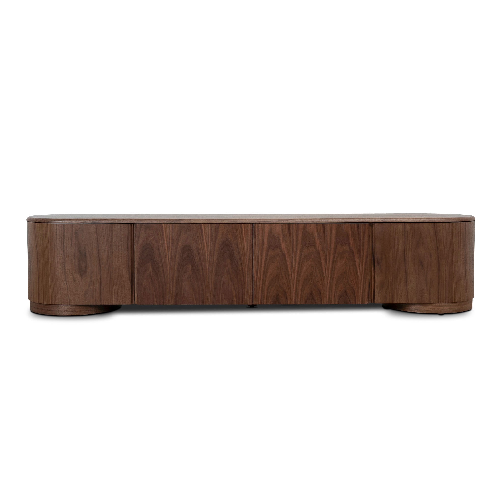 Anja 2.2m TV Entertainment Unit - Walnut TV/Entertainment Unit Dwood-Core